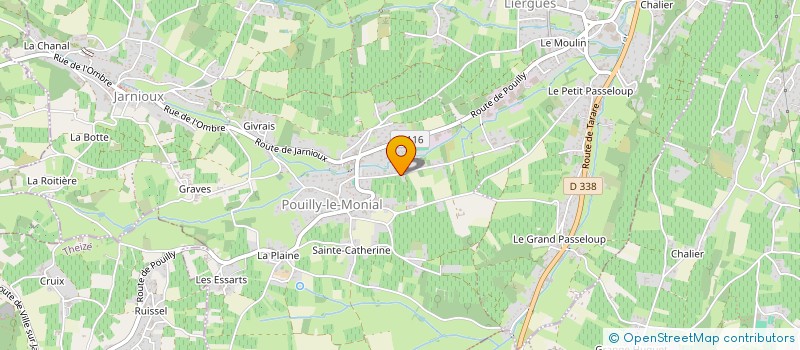 localisation de l'entreprise MADAME SANDRINE VON EGGIS à PORTE-DES-PIERRES-DOREES