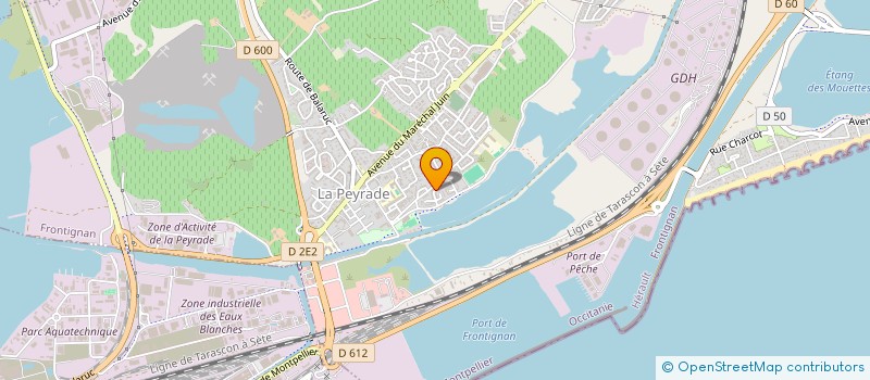 localisation de l'entreprise MADAME SANDRINE VUILLAUME à FRONTIGNAN