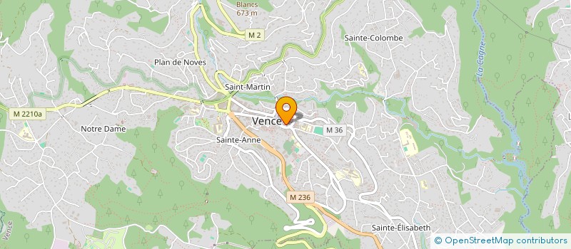 localisation de l'entreprise MADAME SANDRINE VUILLIER  VENCE