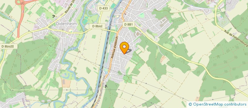 localisation de l'entreprise MADAME SANDRINE WEBER  BRUNSTATT-DIDENHEIM