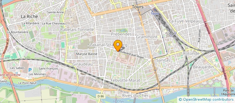 localisation de l'entreprise MADAME SANDRINE WILK  TOURS