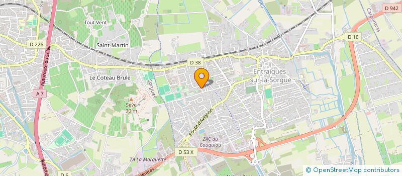 localisation de l'entreprise MADAME SANDRINE WINTERSTEIN  ENTRAIGUES-SUR-LA-SORGUE