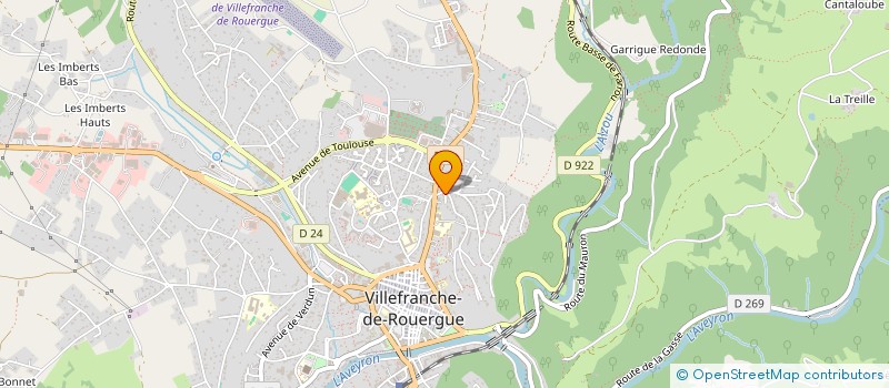 localisation de l'entreprise MADAME SANDRINE YGNACE  VILLEFRANCHE-DE-ROUERGUE