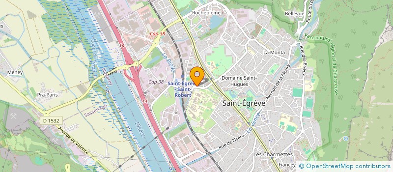 localisation de l'entreprise MADAME SANDRINE YVERT à SAINT-EGREVE