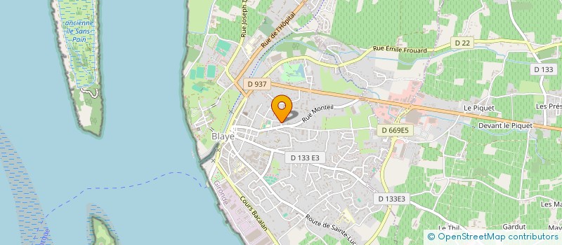 localisation de l'entreprise MADAME SANDRINE YVONNE CAPELLIER à BLAYE