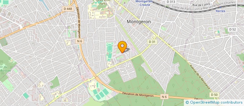 localisation de l'entreprise MADAME SANDRINE ZANINI à MONTGERON