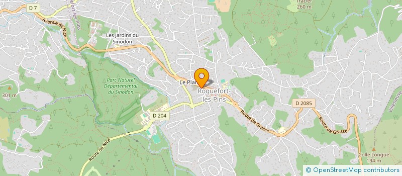 localisation de l'entreprise MADAME SANDRINE ZEPI  ROQUEFORT-LES-PINS