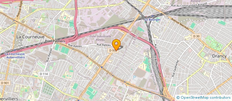 localisation de l'entreprise MADAME SANDRINE ZHENG  LA COURNEUVE