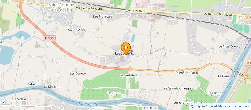 localisation de l'entreprise MADAME SANDRINE ZONCA  SAINT-ANTOINE-DE-BREUILH