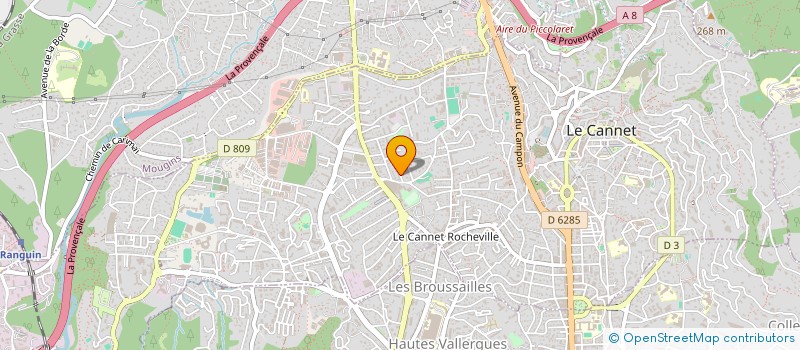 localisation de l'entreprise MADAME SANDRINE ZUCCALA à LE CANNET