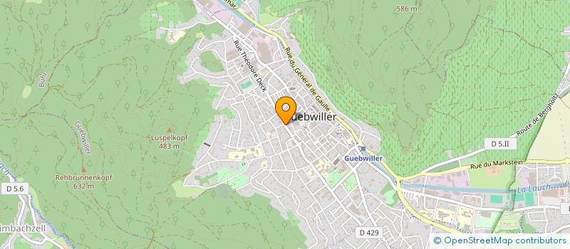 localisation de l'entreprise MADAME SANDRINE ZWENGER  GUEBWILLER