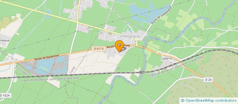 localisation de l'entreprise MADAME SANDY BAPTISTE  VILLEDAIGNE