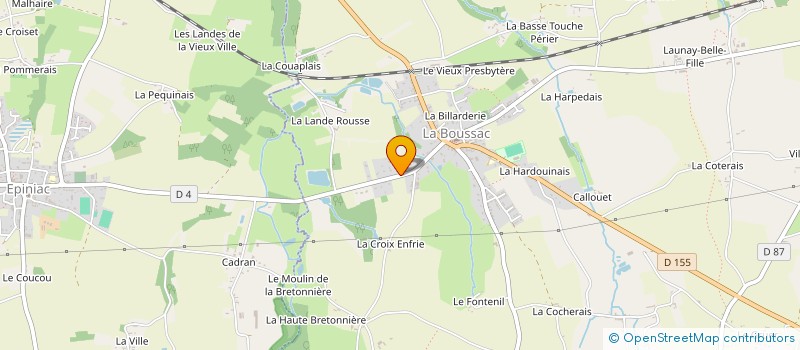 localisation de l'entreprise MADAME SANDY BARDET  LA BOUSSAC