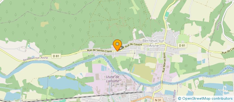 localisation de l'entreprise MADAME SANDY BAUME  BERNEUIL-SUR-AISNE