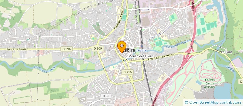 localisation de l'entreprise MADAME SANDY BERTRAND  ISSOIRE