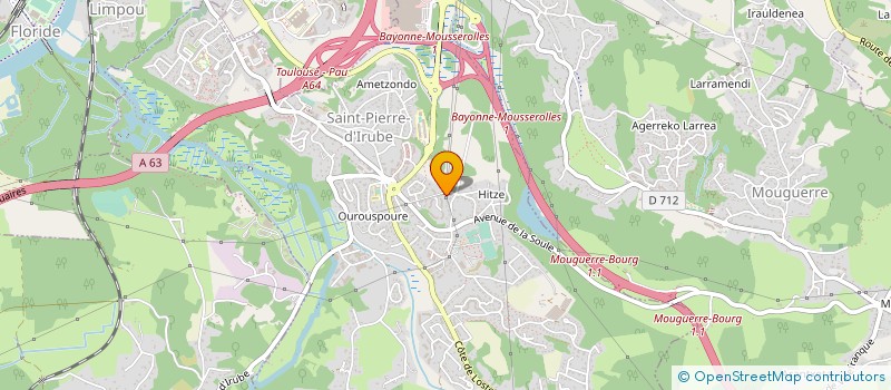 localisation de l'entreprise MADAME SANDY BICHOT  SAINT-PIERRE-D'IRUBE