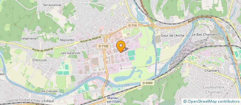 localisation de l'entreprise MADAME SANDY BOUSSAT  RAZAC-SUR-L ISLE