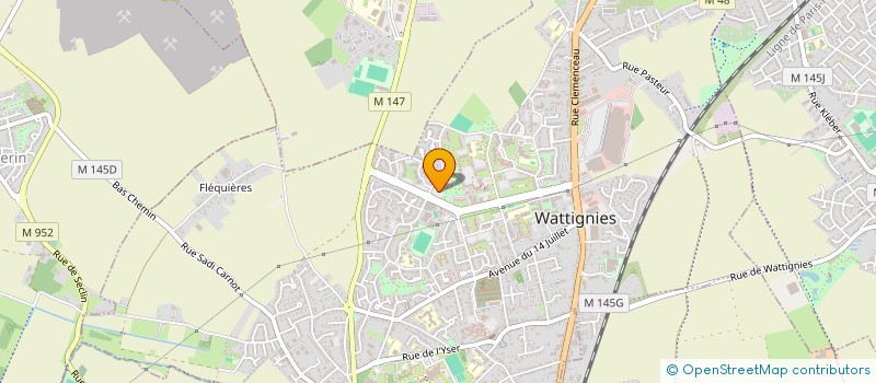 localisation de l'entreprise MADAME SANDY BRASSEUR  WATTIGNIES