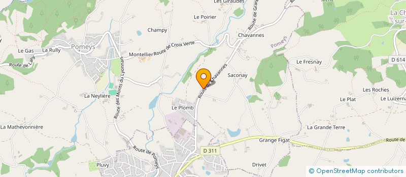 localisation de l'entreprise MADAME SANDY BRUGERON  POMEYS