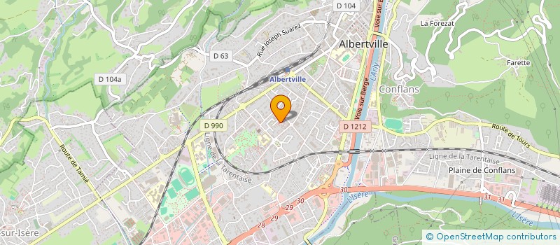 localisation de l'entreprise MADAME SANDY CANAL  ALBERTVILLE