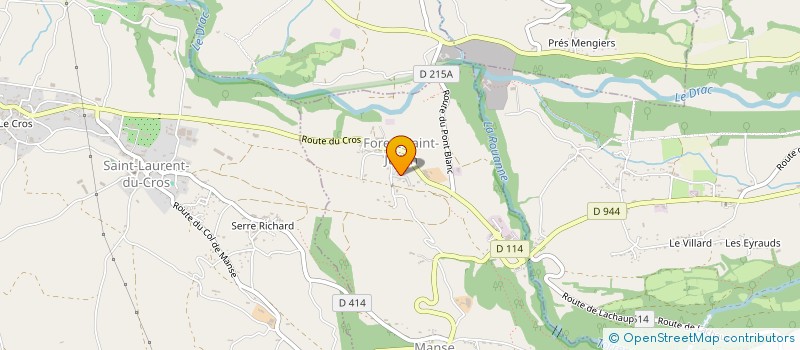 localisation de l'entreprise MADAME SANDY CESMAT  SAINT-LEGER-LES-MELEZES