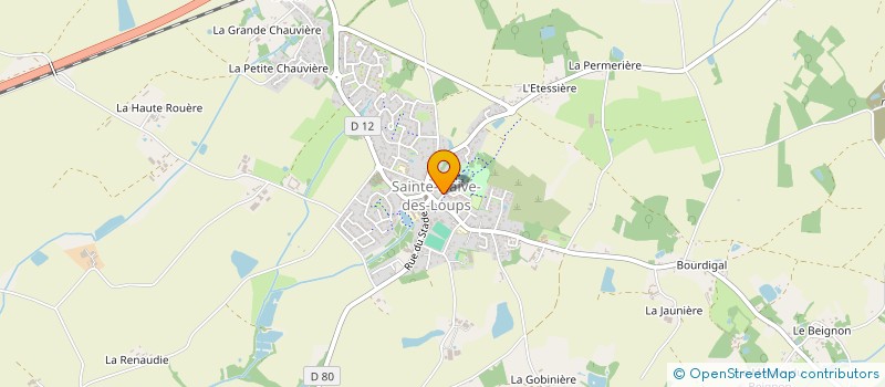 localisation de l'entreprise MADAME SANDY CHARIAUD  SAINTE-FLAIVE-DES-LOUPS