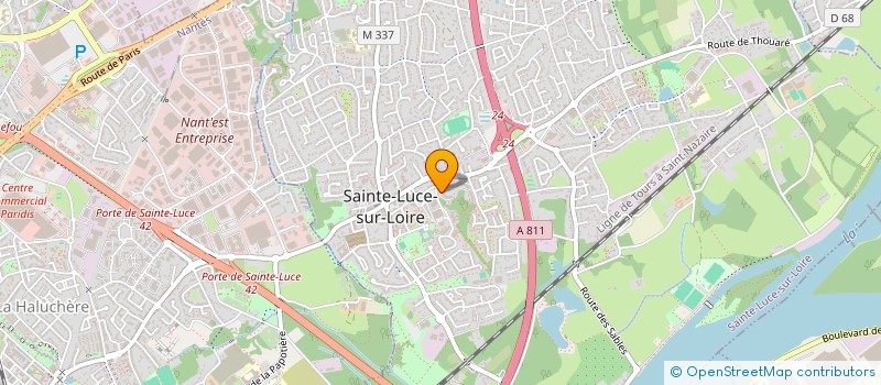 localisation de l'entreprise MADAME SANDY CHASSAGNE  SAINTE-LUCE-SUR-LOIRE