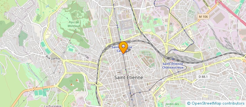 localisation de l'entreprise MADAME SANDY CHNEKER  SAINT-ETIENNE