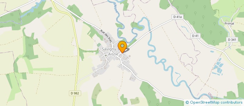 localisation de l'entreprise MADAME SANDY COUSINAT  SAVIGNY-SUR-AISNE