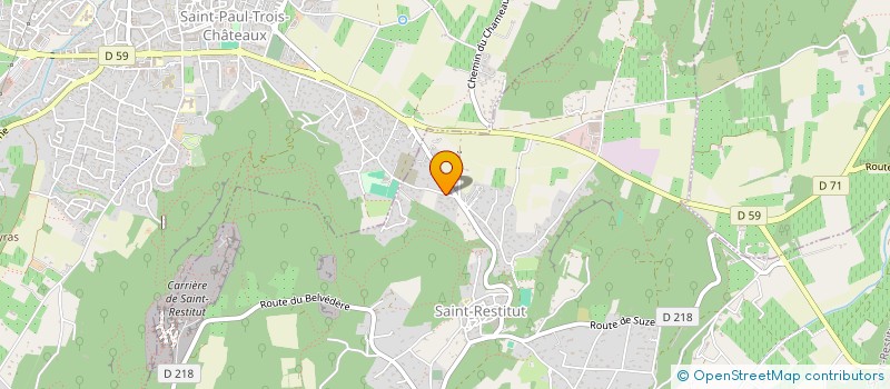 localisation de l'entreprise MADAME SANDY DELHALLE  SAINT-RESTITUT