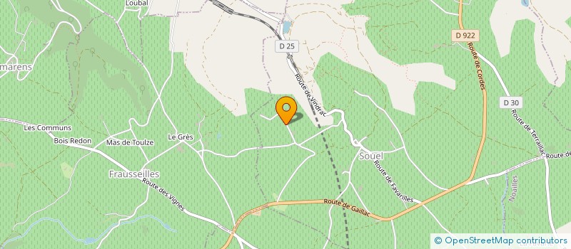 localisation de l'entreprise MADAME SANDY DELPERIE  SAINT-MARTIN-LAGUEPIE