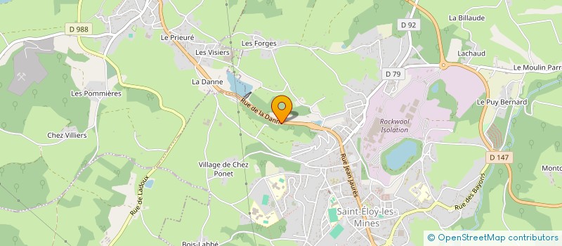 localisation de l'entreprise MADAME SANDY DUBOIS  SAINT-ELOY-LES-MINES