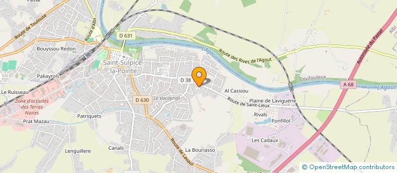 localisation de l'entreprise MADAME SANDY DUMAS  SAINT-SULPICE-LA-POINTE