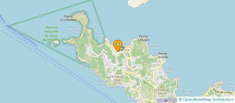 localisation de l'entreprise MADAME SANDY DUVAL à SAINT BARTHELEMY