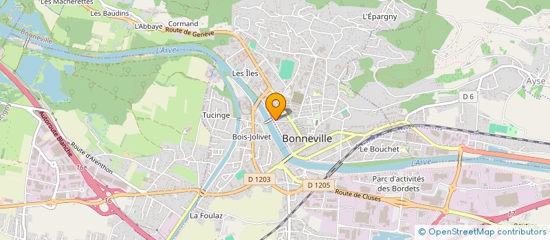 localisation de l'entreprise MADAME SANDY FONGEALLAZ  BONNEVILLE