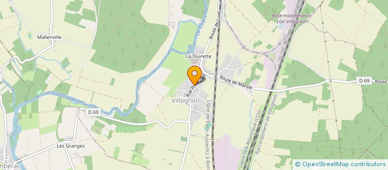 localisation de l'entreprise MADAME SANDY GIRAUD  VILLOGNON