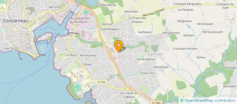 localisation de l'entreprise MADAME SANDY GONSALES à CONCARNEAU