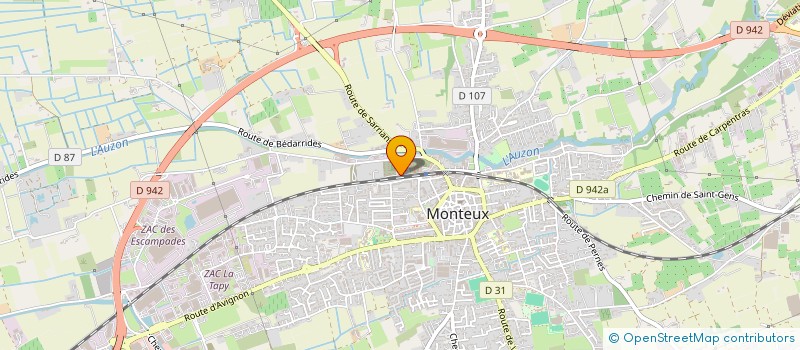 localisation de l'entreprise MADAME SANDY GONZALEZ  MONTEUX