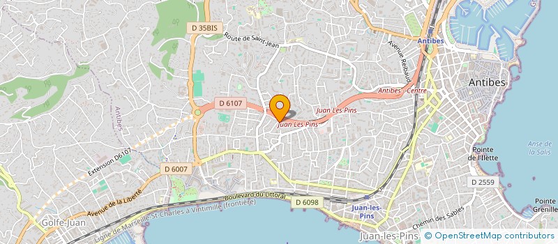 localisation de l'entreprise MADAME SANDY GUEDJ  ANTIBES