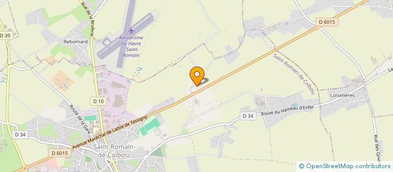 localisation de l'entreprise MADAME SANDY HAZARD  SAINT-ROMAIN-DE-COLBOSC