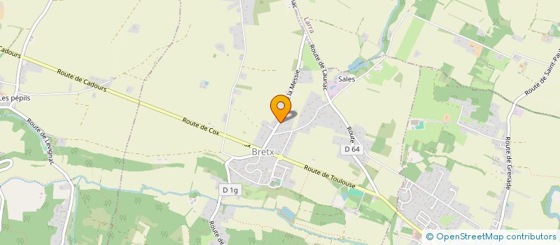 localisation de l'entreprise MADAME SANDY HELLERINGER  BELLEGARDE-SAINTE-MARIE