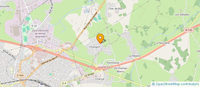 localisation de l'entreprise MADAME SANDY HOGNON  GUERET