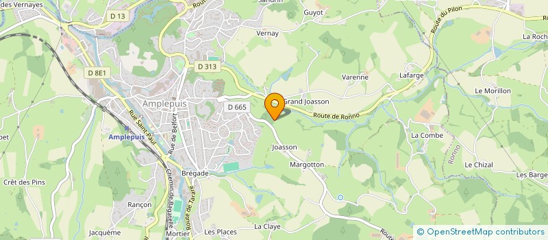 localisation de l'entreprise MADAME SANDY LACOMBE  AMPLEPUIS