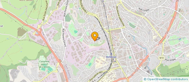 localisation de l'entreprise MADAME SANDY LAGER  SAINT-ETIENNE