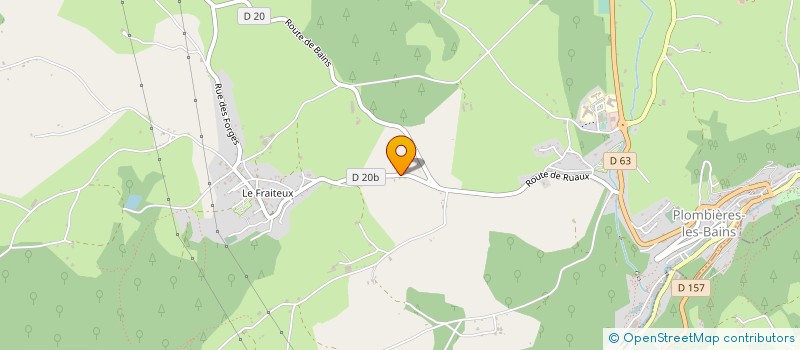 localisation de l'entreprise MADAME SANDY LAURENT  PLOMBIERES-LES-BAINS