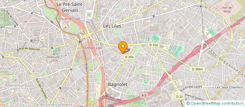 localisation de l'entreprise MADAME SANDY LAY à BAGNOLET