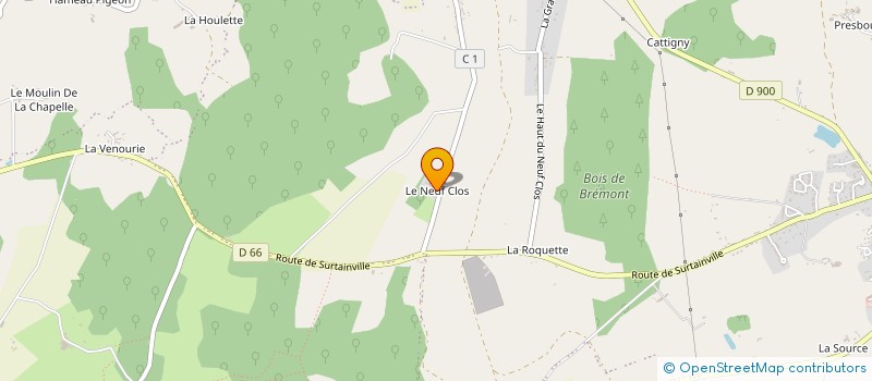 localisation de l'entreprise MADAME SANDY LEFEVRE  BRICQUEBEC-EN-COTENTIN