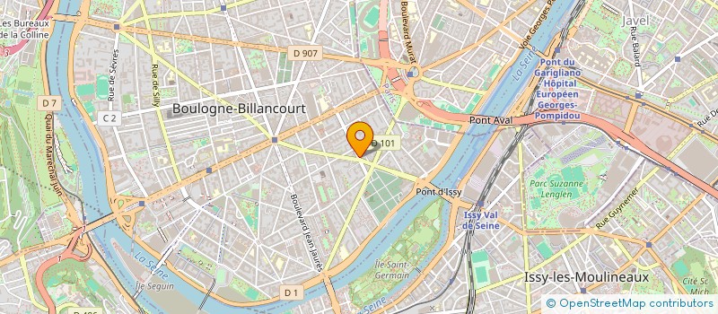 localisation de l'entreprise MADAME SANDY LEGROS  BOULOGNE-BILLANCOURT