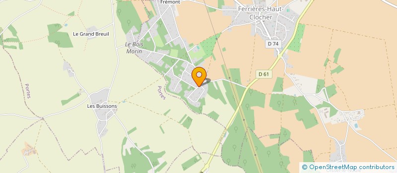 localisation de l'entreprise MADAME SANDY LEMONNIER DUBREUIL  FERRIERES-HAUT-CLOCHER