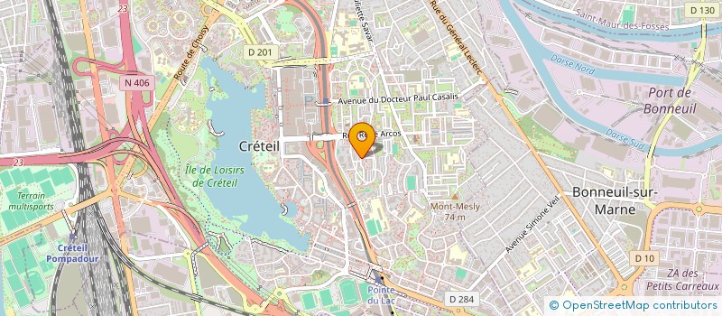 localisation de l'entreprise MADAME SANDY-LINE THEZENAS  CRETEIL